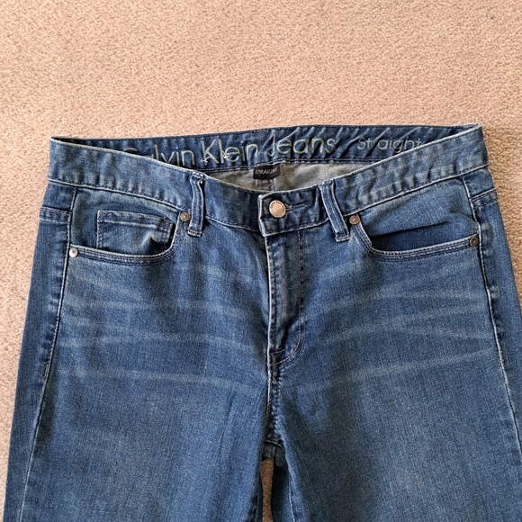 Calvin Klein Jeans Size 29 Blue Straight Leg Denim - Picture 2 of 14